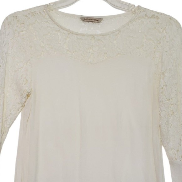Soft Surroundings Medium Long Sleeve Blouse with Lace Accents - Picture 3 of 8